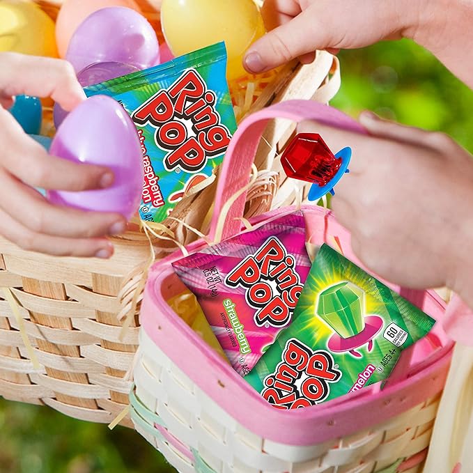 Ring Pop Bulk Easter Candy Lollipop Variety Party Pack - 20 Count Lollipops w/ Assorted Flavors - Candy For Party Favors, Easter Egg Hunt, Easter Basket Stuffers, Gift Exchange - Image 3